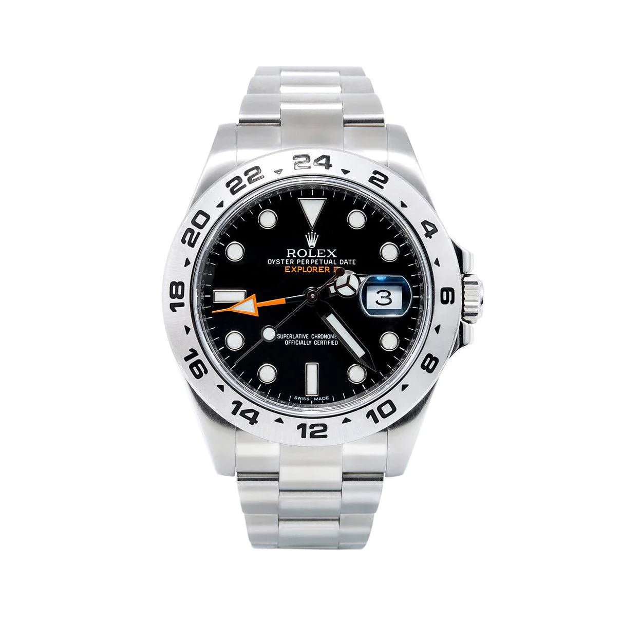 0E8A1164_2000x_1440x1440_c5725dc0-a3a7-47fd-9502-499df3cc71f1.jpg Rolex Explorer II 42MM 216570 – Black Dial Stainless Steel Oyster Bracelet - Image 1