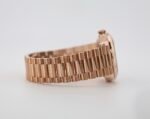 Rolex Day-Date 36 mm President Rose Gold Green Aventurine Diamond Dial Fluted Bezel - 128235 - Image 5
