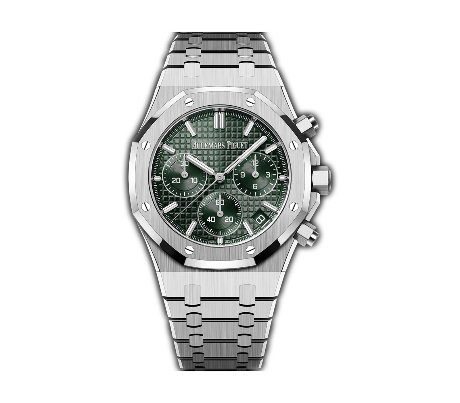 AP-26240ST.OO_.1320ST.08.jpg 41mm Chronograph Steel Green Dial - Image 1
