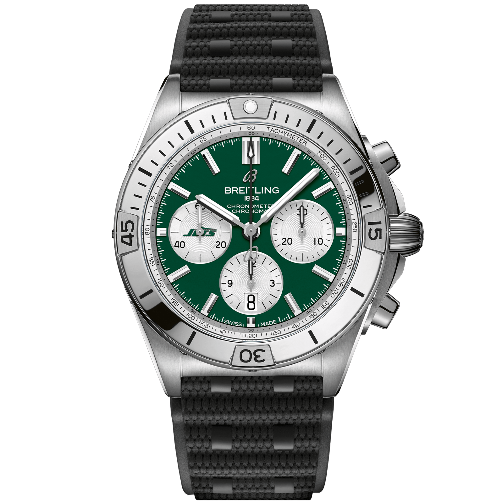 Chronomat_B0142_AB01342B1L5S1_RUBBER_NEW_YORK_JETS_DIGITAL-scaled-1.png Chronomat B01 42 NFL New York Jets Edition AB01342B1L5S1 - Image 1