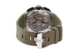 43mm Chronograph Steel Ceramic Smoked Light Brown Dial Taupe Strap - Image 5