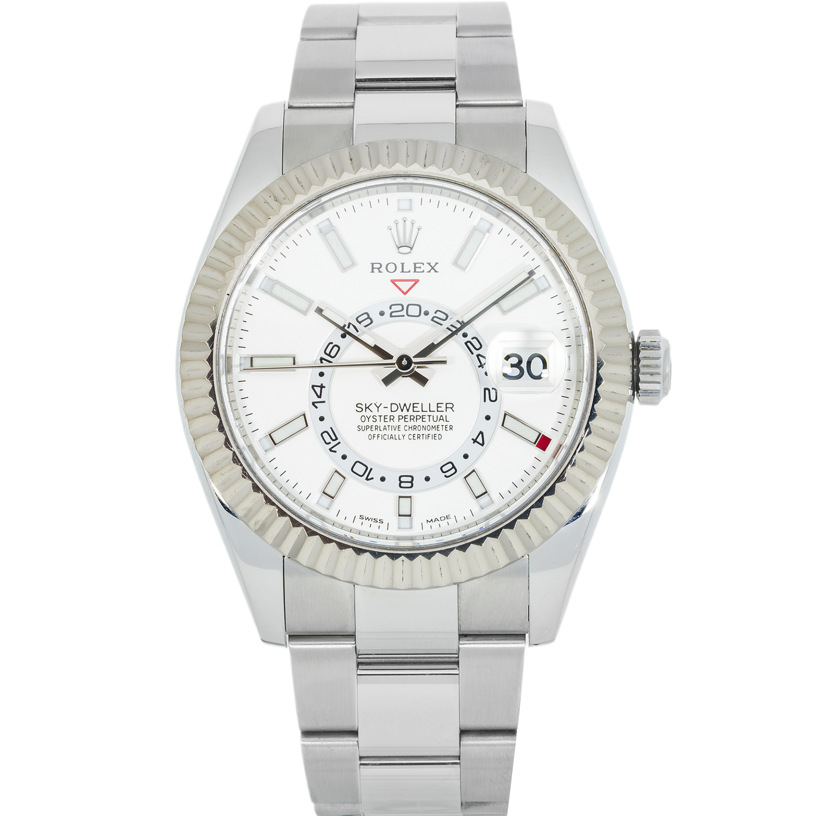 IMG_0267.png Rolex Sky-Dweller 326934 – 42mm Stainless Steel & White Gold Black Dial Oyster Bracelet - Image 1