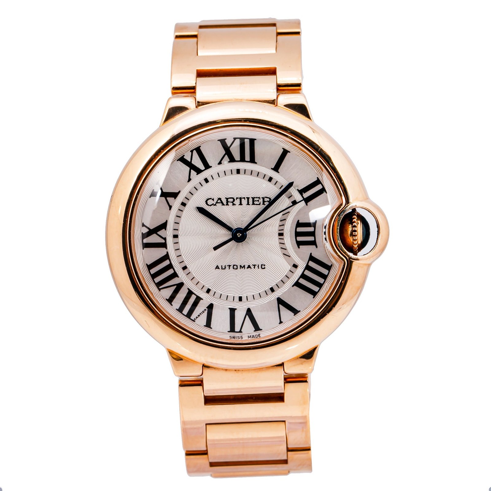 Pre-Owned-Cartier-Ballon-Bleu-W69004Z2-36MM-White-Dial-With-Rose-Gold-Bracelet-JD-Watches-NY.jpg Cartier Ballon Bleu W69004Z2 36MM White Dial With Rose Gold Bracelet - Image 1