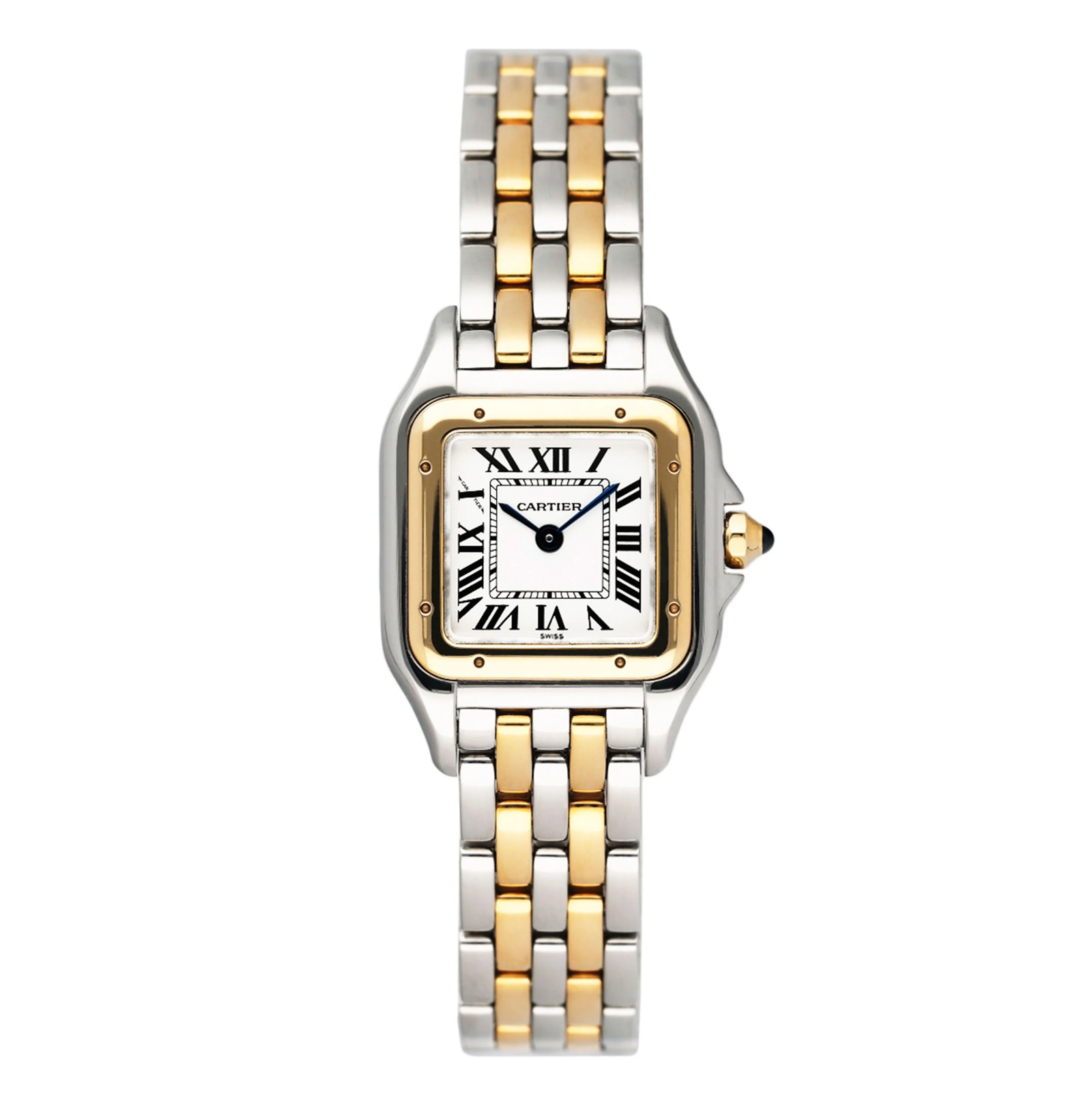 Pre-Owned-Cartier-Panthere-6692-18k-Yellow-Gold-and-Stainless-Steel-Case-with-Silver-Dial-Two-Row-Bracelet-JD-Watches-NY.png Cartier Panthère W2PN0006, 18k Yellow Gold and Stainless Steel Case with Silver Dial, Two-Row Bracelet - Image 1