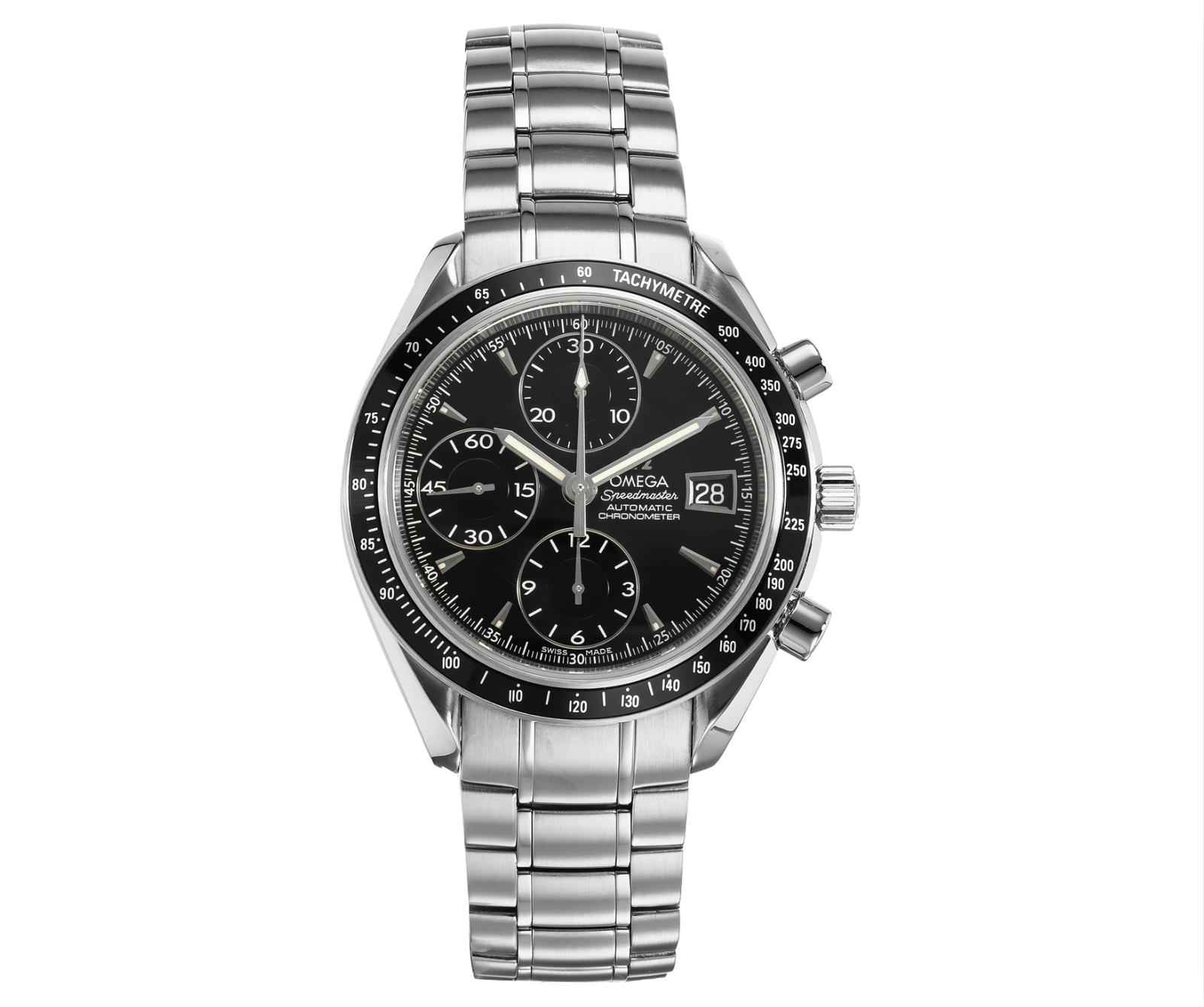 Pre-Owned-Omega-Speedmaster-Date-3210_50_00-40mm-Black-Dial-with-Stainless-Steel-Bracelet-JD-Watches-NY.png Omega Speedmaster Date 3210.50.00 – 40mm Black Dial with Stainless Steel Bracelet - Image 1