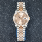 Rolex 36mm Stainless Steel & Everose Gold Datejust 126281RBR with Rose Roman Diamond Dial and Jubilee Bracelet (Year: 2017 to 2019) - Image 5