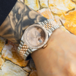 Rolex 36mm Stainless Steel & Everose Gold Datejust 126281RBR with Rose Roman Diamond Dial and Jubilee Bracelet (Year: 2017 to 2019) - Image 7