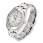 Rolex Datejust 41 Sliver Dial 126300 Smooth Bezel Steel Mens Watch - Image 4