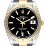 Rolex Datejust 41 Steel Yellow Gold 126333 Black Dial Mens Watch - Image 2