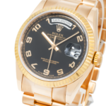 Rolex Day-Date 36mm 118235 Everose Gold Black Arabic Dial President Bracelet Men’s Watch (Year: 2000 to 2005) - Image 2