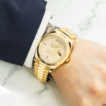 Rolex Day Date II President Yellow Gold Diamond and Ruby Dial 218238 - Image 7