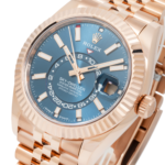 Rolex Sky Dweller Rose Gold with Blue Dial Jubilee Bracelet 336935 - Image 2