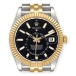 Rolex Sky Dweller Stainless Steel and Yellow Gold Jubilee Bracelet Black Dial 326933 - Image 2