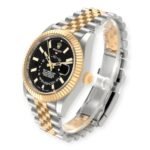 Rolex Sky Dweller Stainless Steel and Yellow Gold Jubilee Bracelet Black Dial 326933 - Image 5