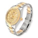 Rolex Sky Dweller Stainless Steel and Yellow Gold Jubilee Bracelet Champagne Dial 326933 - Image 5