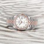 Rolex Steel and Everose Datejust 36 Watch 126231 White Roman Dial - Jubilee Bracelet - Image 2