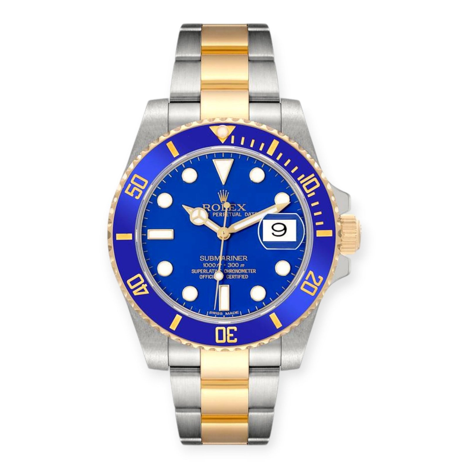 Pre-Owned-Rolex-Submariner-40MM-Two-Tone-Watch-Blue-Ceramic-Bezel-Blue-Dial-116613LB-JD-Watches-NY.jpg Rolex Submariner 40MM Two Tone Watch Blue Ceramic Bezel Blue Dial 116613LB - Image 1