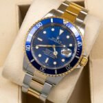 Rolex Submariner 40MM Two Tone Watch Blue Insert Bezel Blue Dial 16613 - Image 2