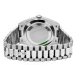 Rolex White Gold Day-Date 40 Watch Olive Green Roman Dial - President Bracelet 228239 - Image 4