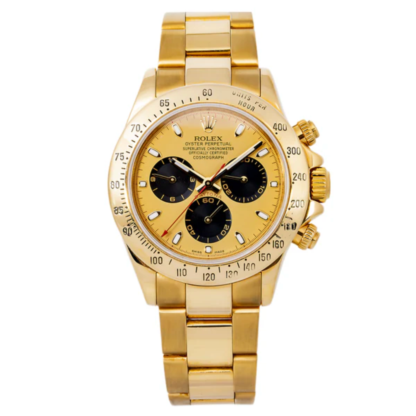 Screenshot2025-04-23at2.44.25PM.png Rolex Daytona 116528 40MM Champagne Dial & Yellow Gold Bracelet - Image 1