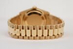 Rolex Day-Date 40 Yellow Gold Watch - Fluted Bezel - Green Roman Dial - President Bracelet - 228238 grrp - Image 8