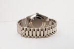 Rolex White Gold Day-Date 40 Watch - Fluted Bezel - Olive Green Bevelled Roman Dial - President Bracelet - 228239 ogrp - Image 7
