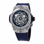 Hublot Big Bang Steel Black Dial Diamond Bezel 361.SX.1270.RX.1104 Replica - Image 2