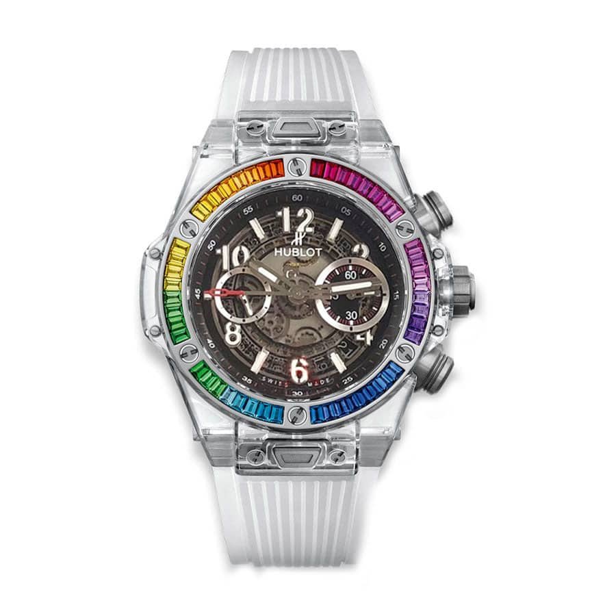 hublot-big-bang-unico-sapphire-rainbow-45mm-watch-411-jx-4803-rt-4099-1.jpg Hublot Big Bang Integral 441.JX.4802.RT.4099 “Black Rainbow” Premium Replica 1:1 - Image 1